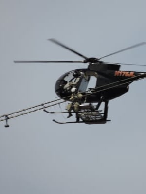 Energized from helicopter